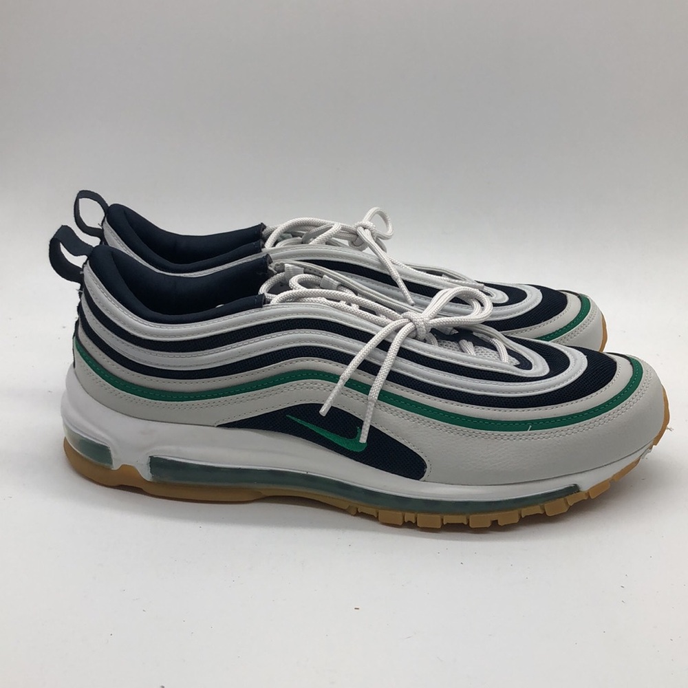 Mens Nike Air Max 97 Blue/Green 921826-021 NWOB - Picture 2 of 5